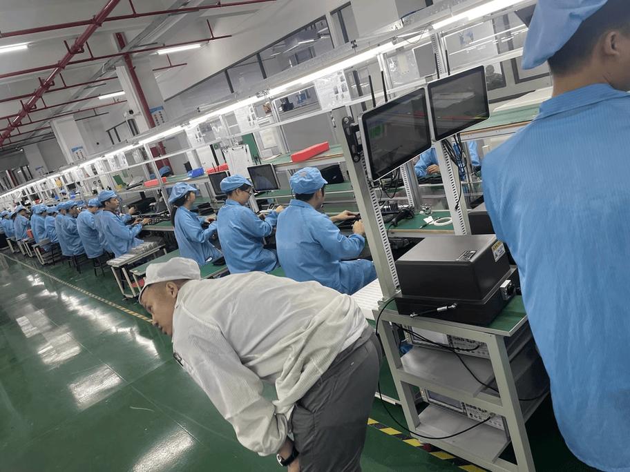 oboo鸥柏丨触摸屏工控一体机打造现代工厂产线电子看板数字化